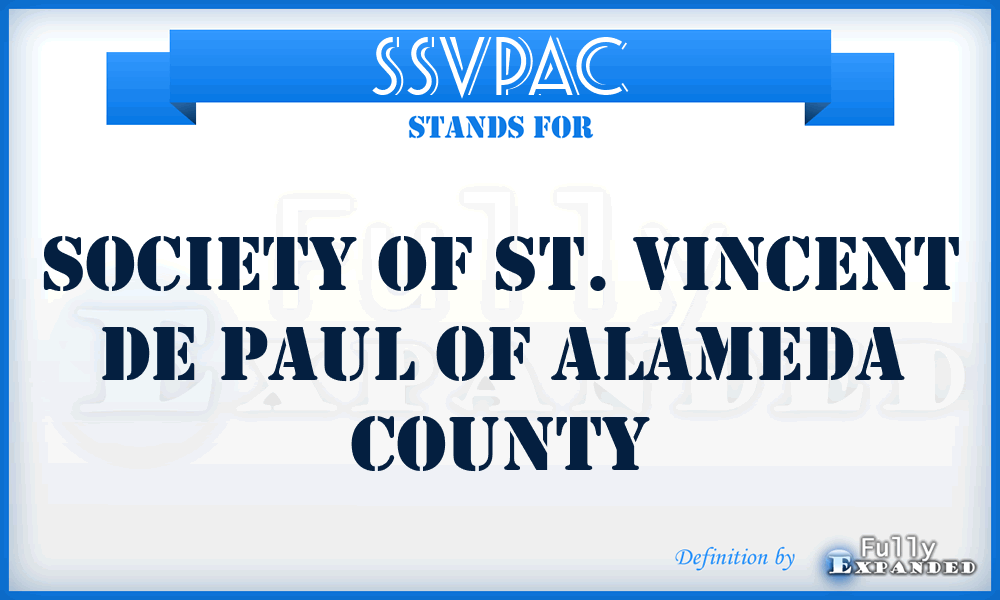 SSVPAC - Society of St. Vincent de Paul of Alameda County