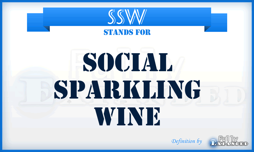 SSW - Social Sparkling Wine