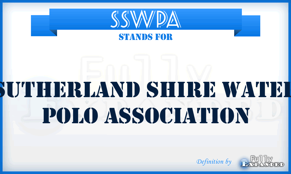 SSWPA - Sutherland Shire Water Polo Association