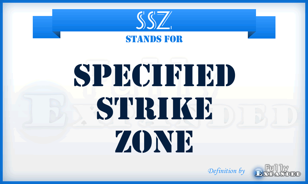 SSZ - specified strike zone