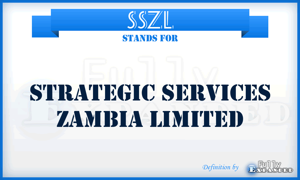 SSZL - Strategic Services Zambia Limited