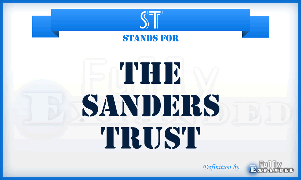 ST - The Sanders Trust