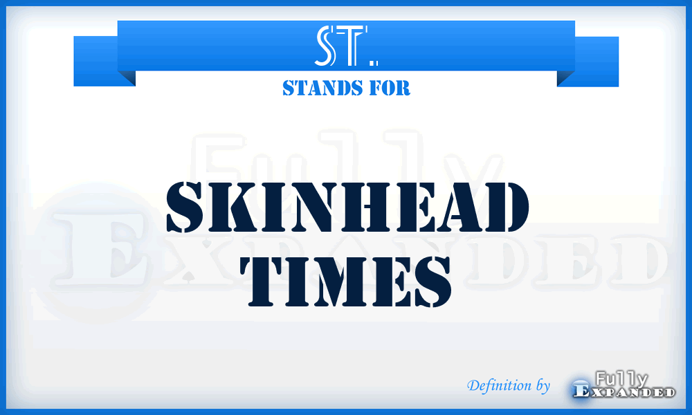 ST. - Skinhead Times