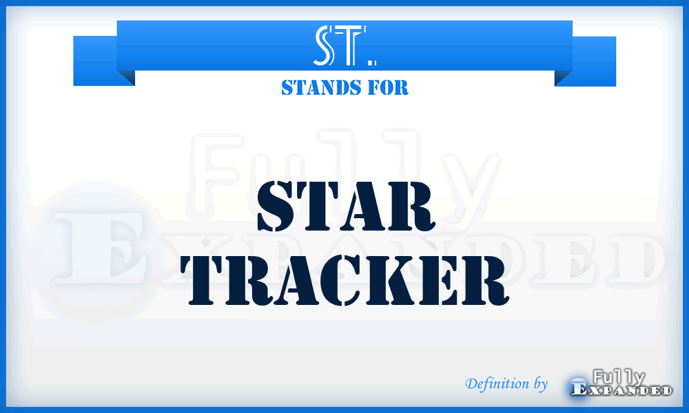 ST. - Star Tracker