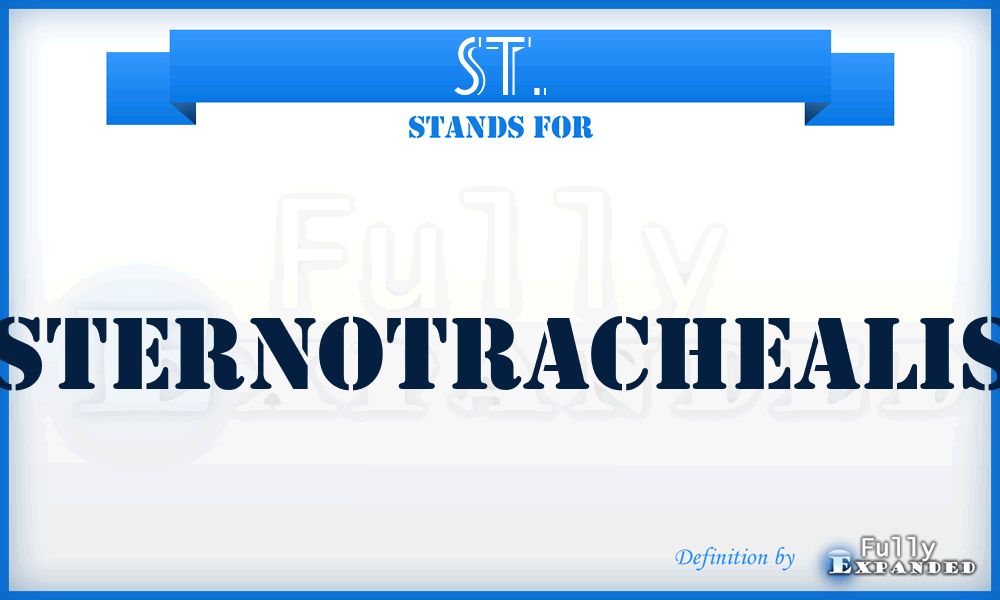 ST. - sternotrachealis