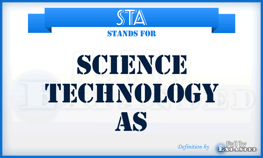 STA - Science Technology As