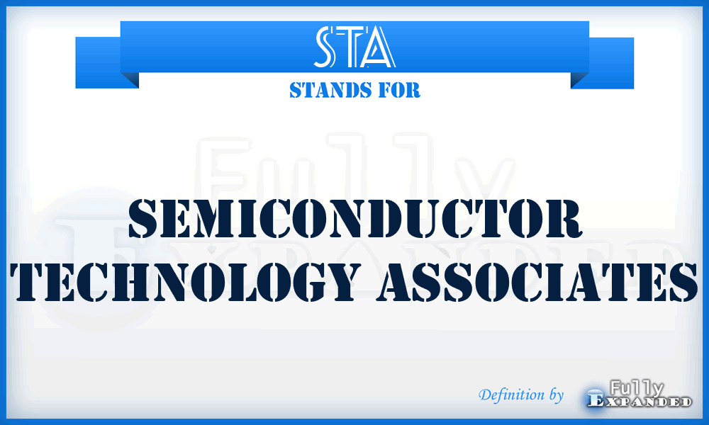 STA - Semiconductor Technology Associates