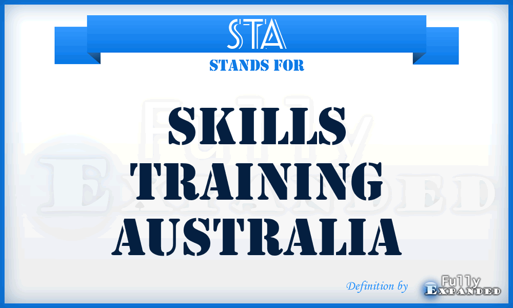 STA - Skills Training Australia