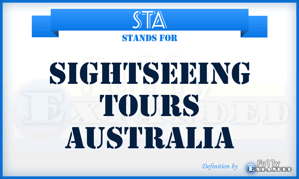 STA - Sightseeing Tours Australia