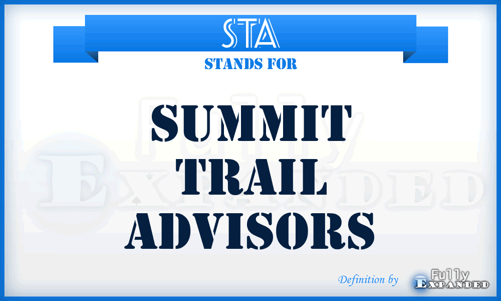 STA - Summit Trail Advisors