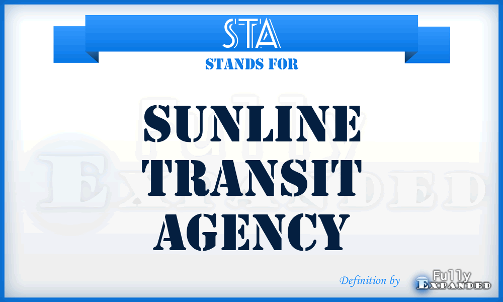 STA - Sunline Transit Agency