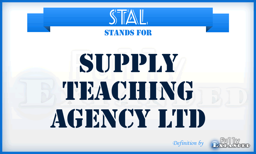 STAL - Supply Teaching Agency Ltd