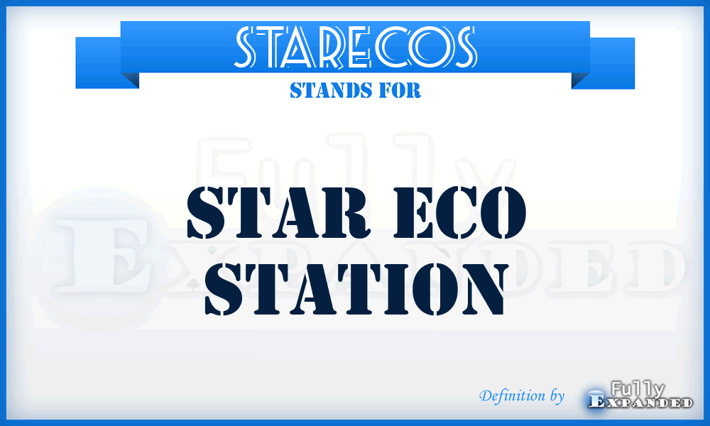 STARECOS - STAR ECO Station