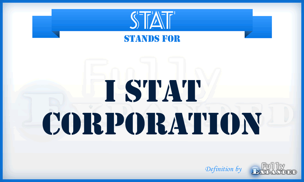 STAT - I Stat Corporation