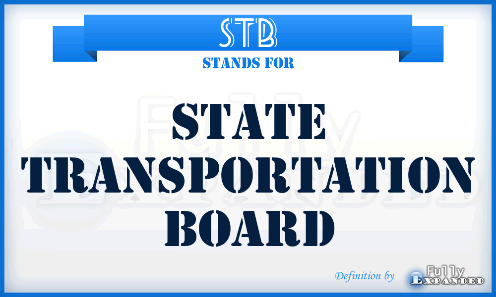 STB - State Transportation Board