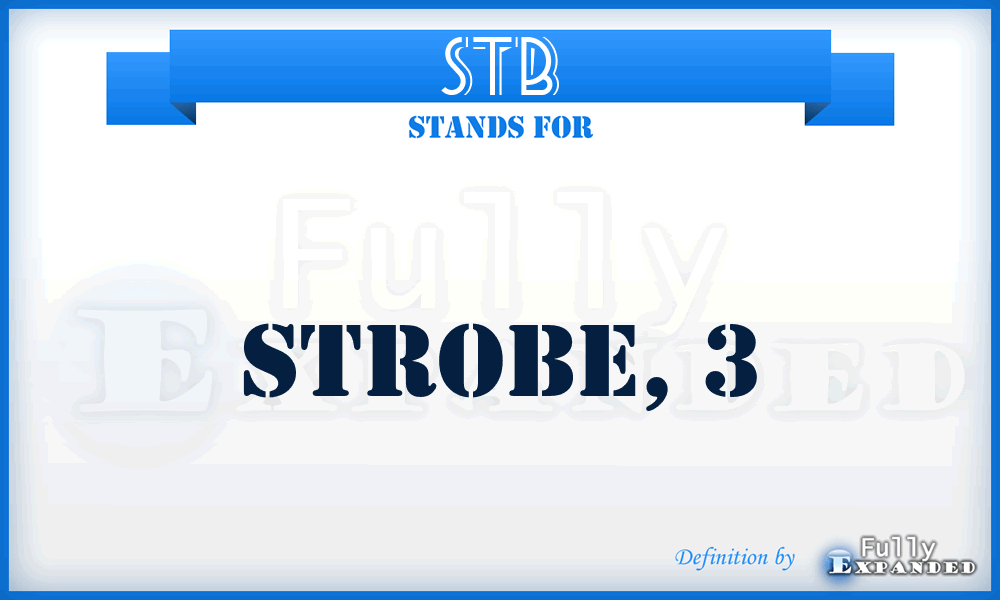STB - strobe, 3
