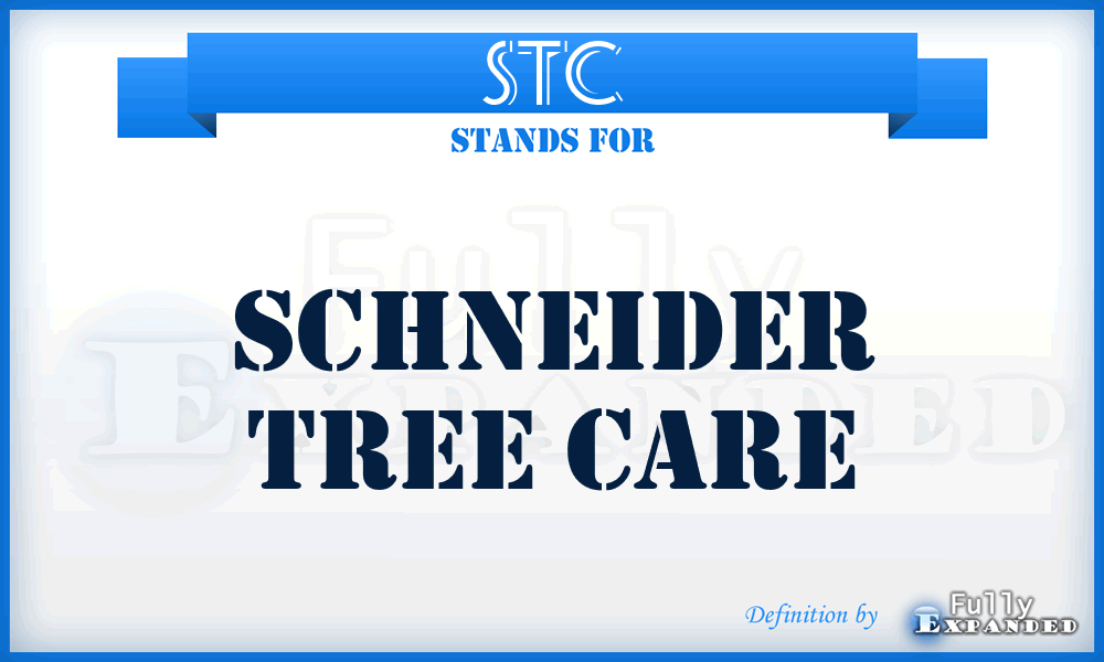 STC - Schneider Tree Care