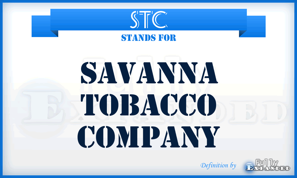 STC - Savanna Tobacco Company