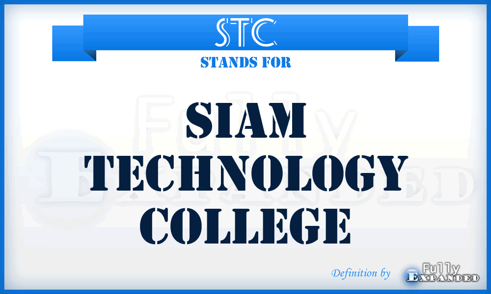 STC - Siam Technology College