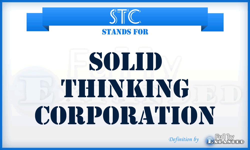 STC - Solid Thinking Corporation