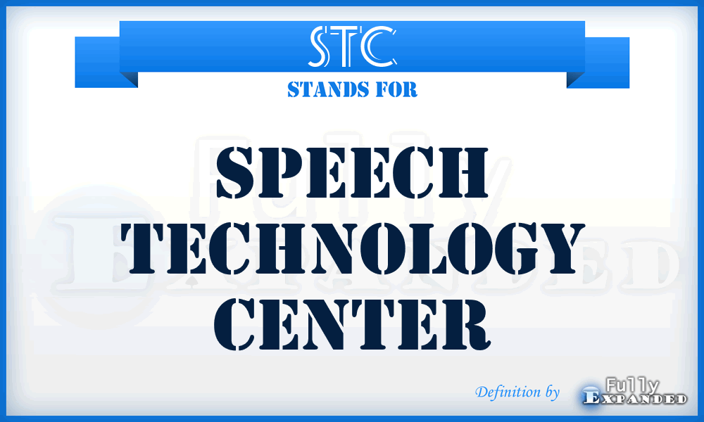 STC - Speech Technology Center