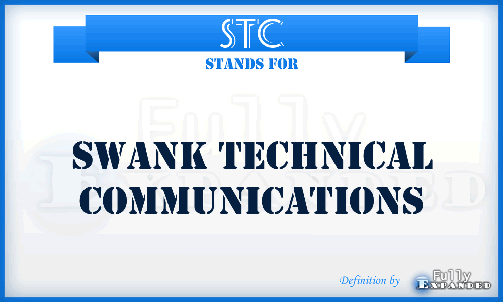 STC - Swank Technical Communications