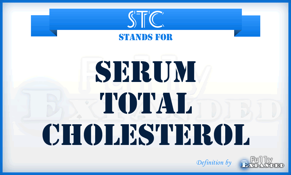 STC - serum total cholesterol