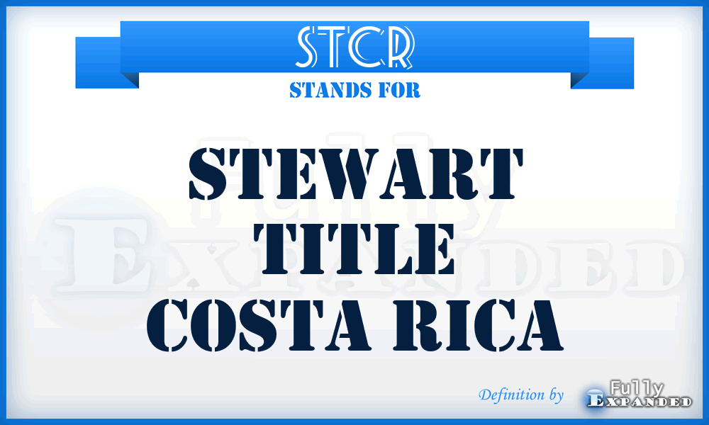 STCR - Stewart Title Costa Rica