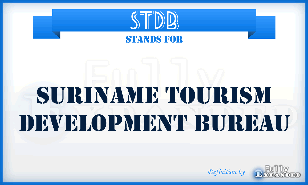 STDB - Suriname Tourism Development Bureau