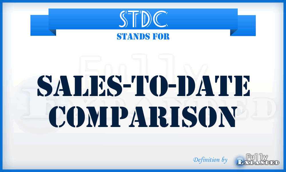 STDC - Sales-to-Date Comparison
