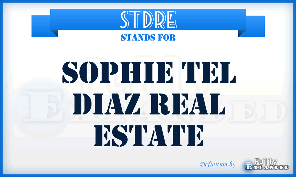 STDRE - Sophie Tel Diaz Real Estate