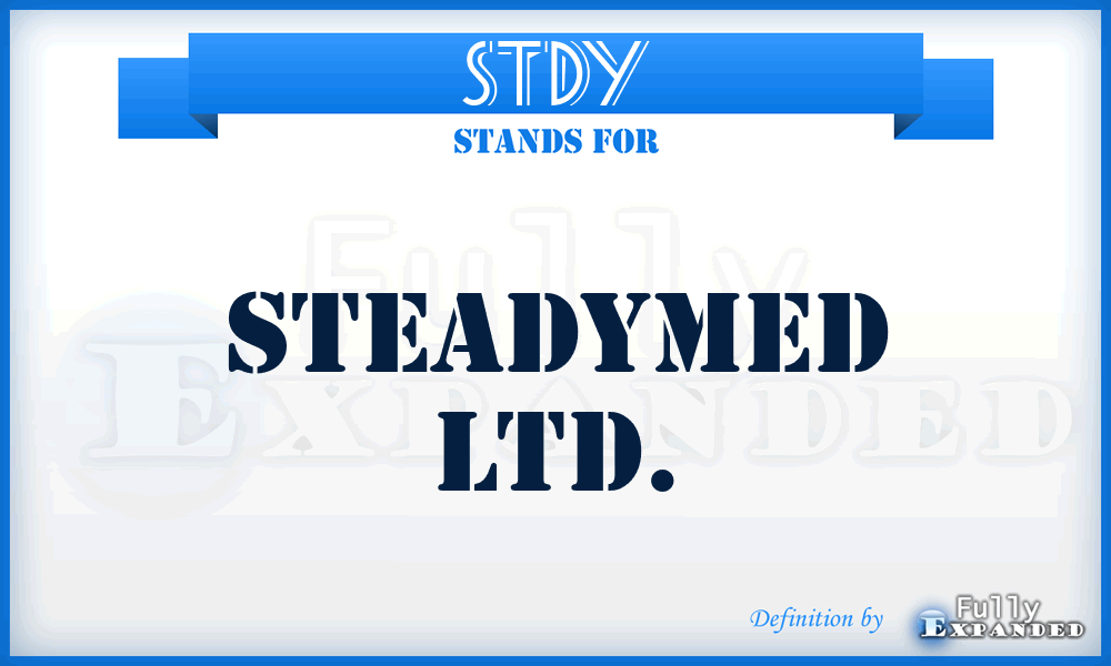 STDY - SteadyMed Ltd.