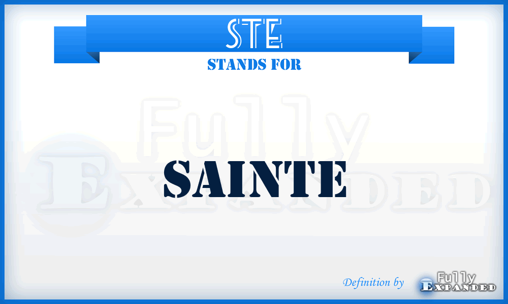 STE - Sainte