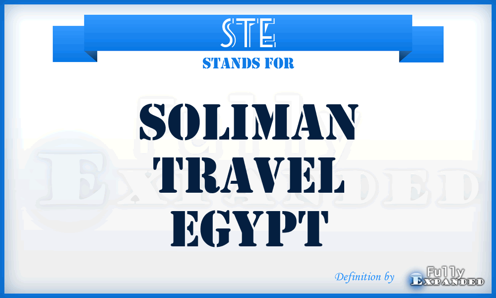 STE - Soliman Travel Egypt