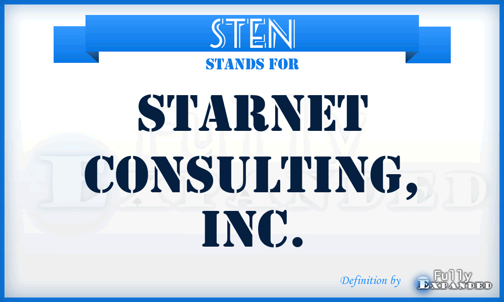 STEN - Starnet Consulting, Inc.