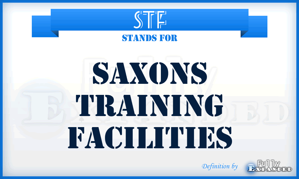 STF - Saxons Training Facilities
