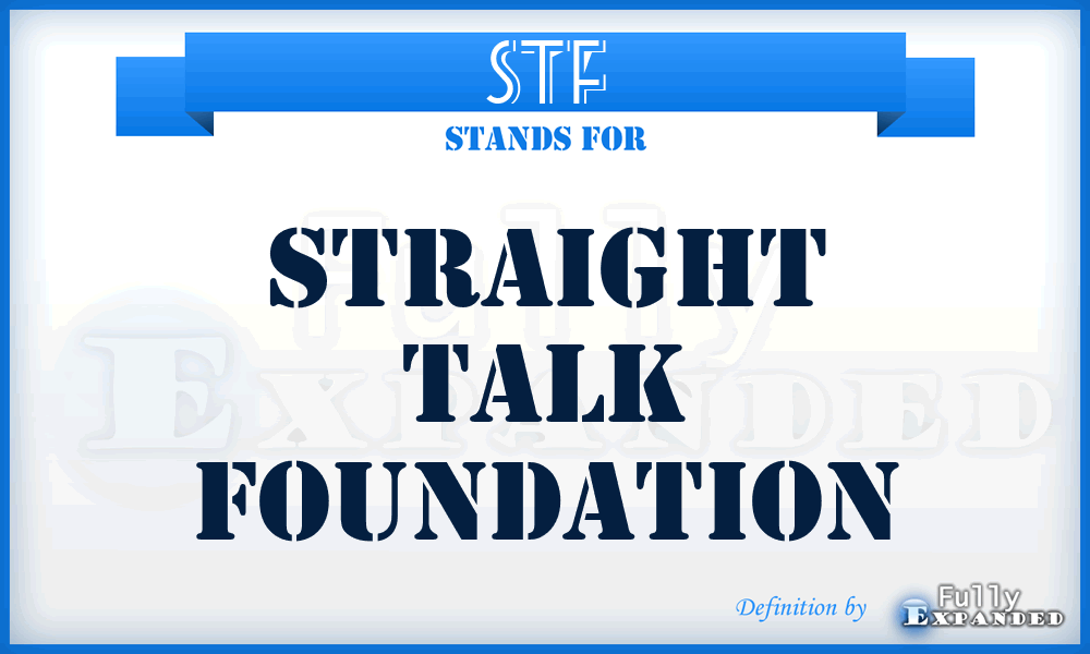 STF - Straight Talk Foundation