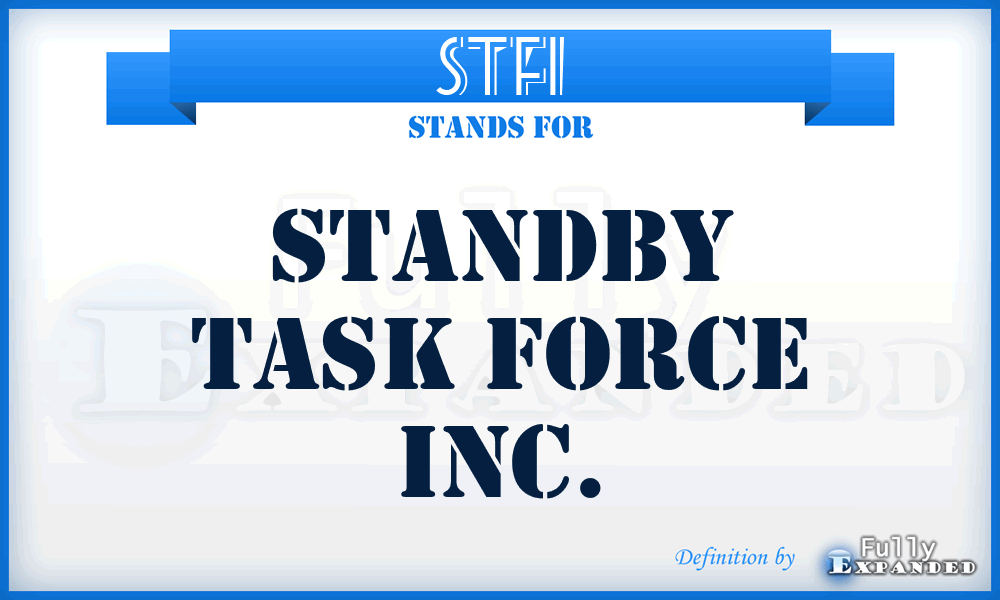 STFI - Standby Task Force Inc.