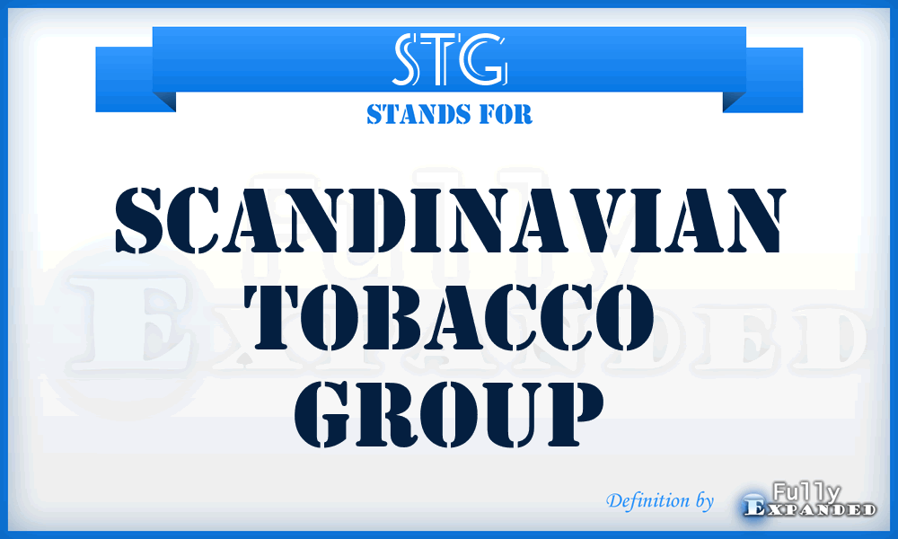 STG - Scandinavian Tobacco Group
