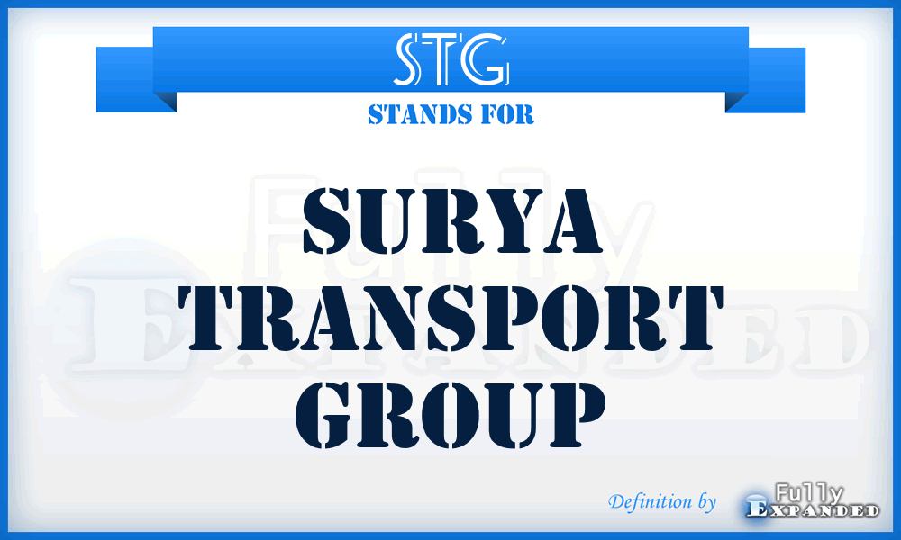 STG - Surya Transport Group