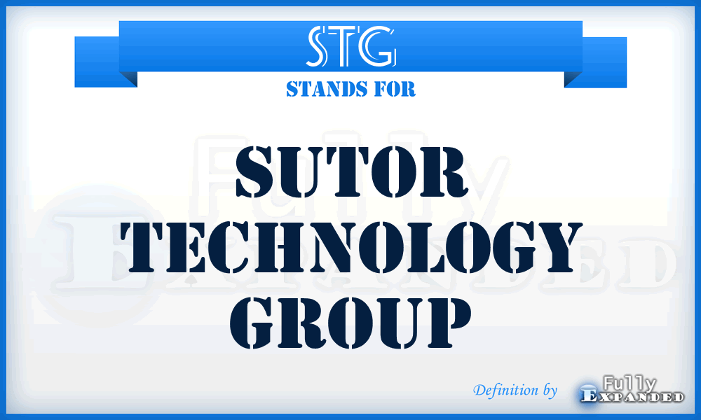 STG - Sutor Technology Group