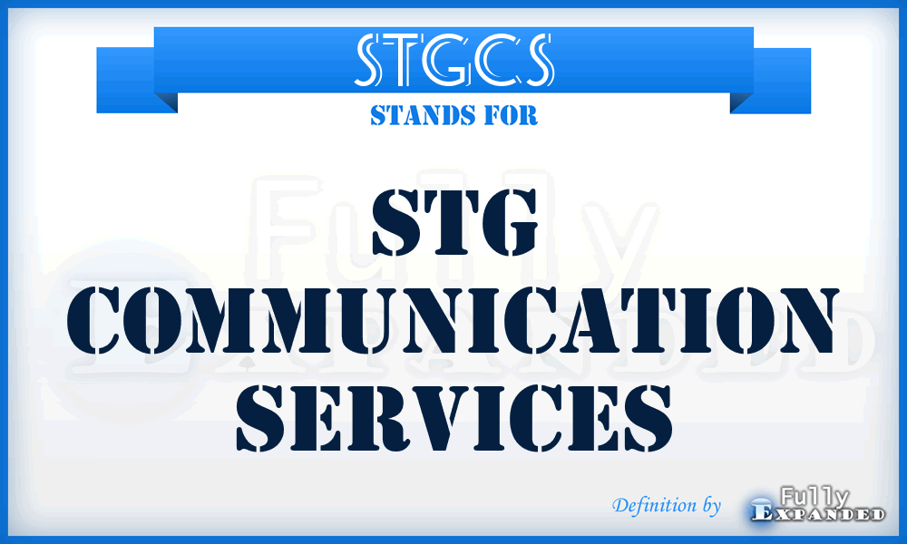 STGCS - STG Communication Services