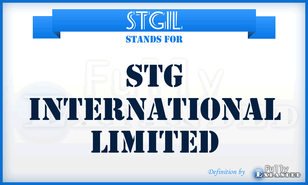 STGIL - STG International Limited