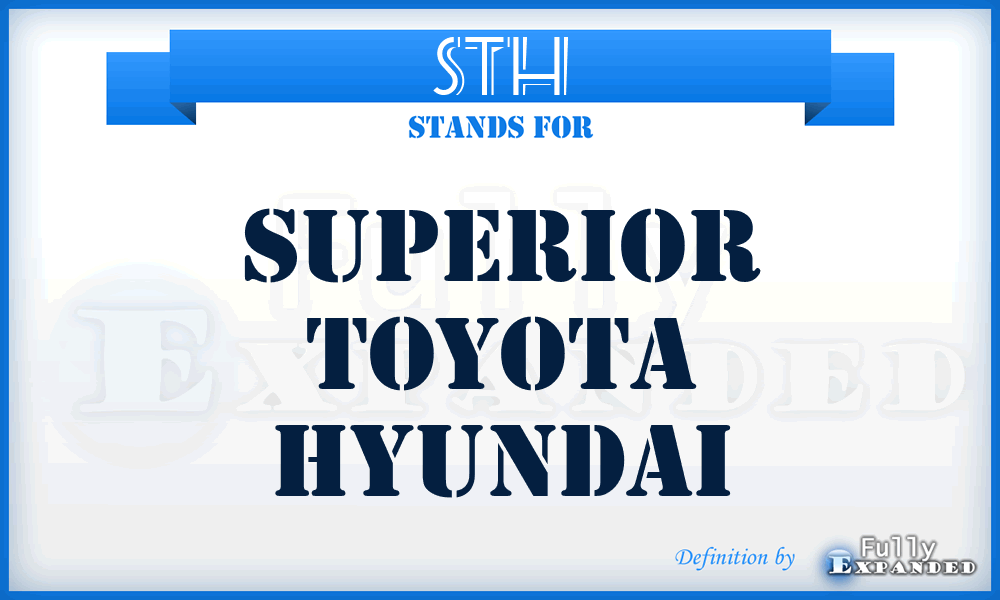 STH - Superior Toyota Hyundai