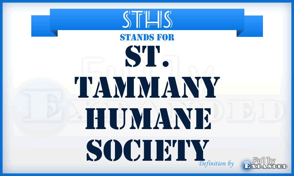 STHS - St. Tammany Humane Society