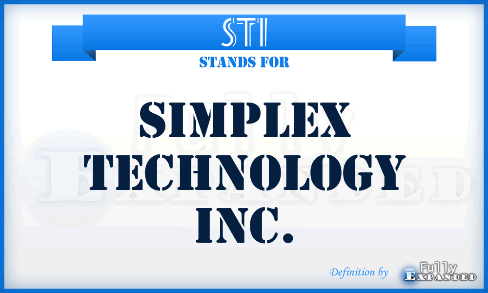 STI - Simplex Technology Inc.