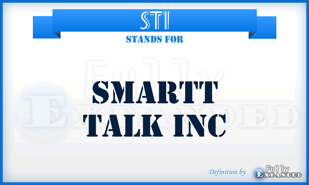 STI - Smartt Talk Inc
