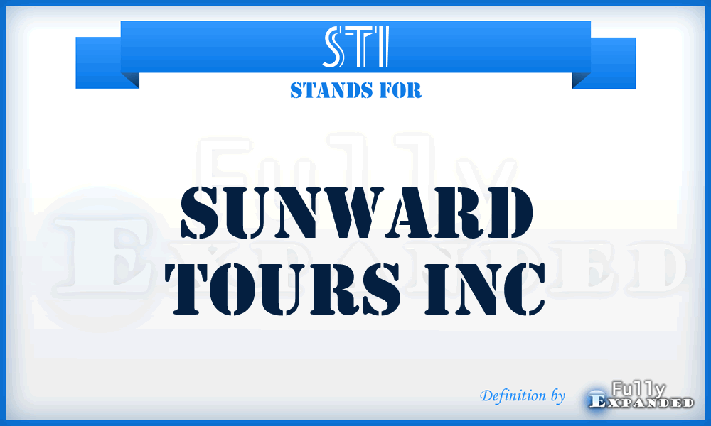 STI - Sunward Tours Inc