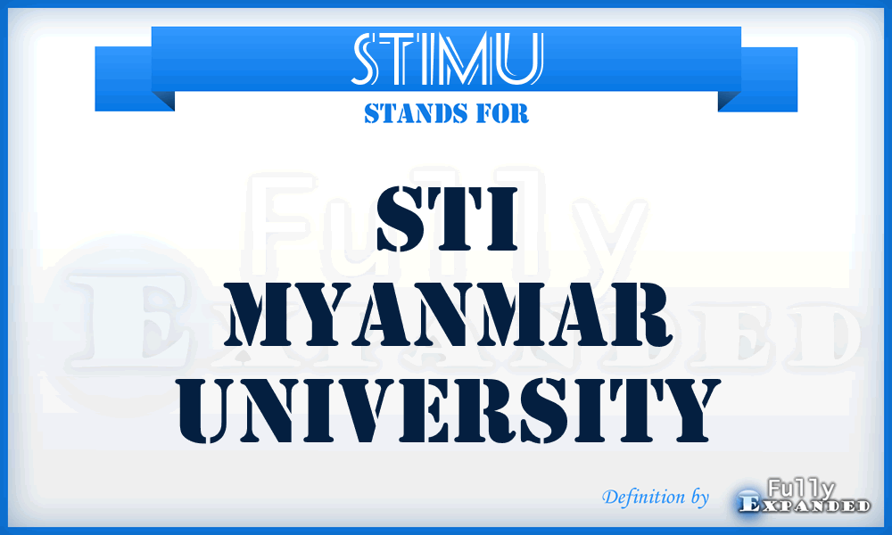 STIMU - STI Myanmar University