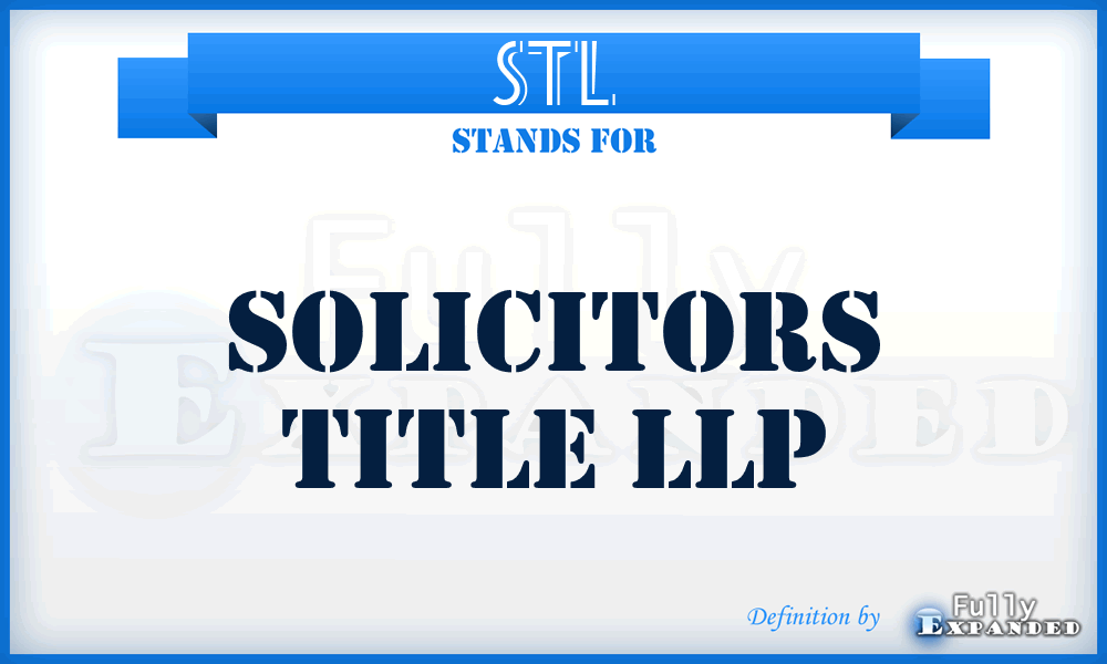 STL - Solicitors Title LLP